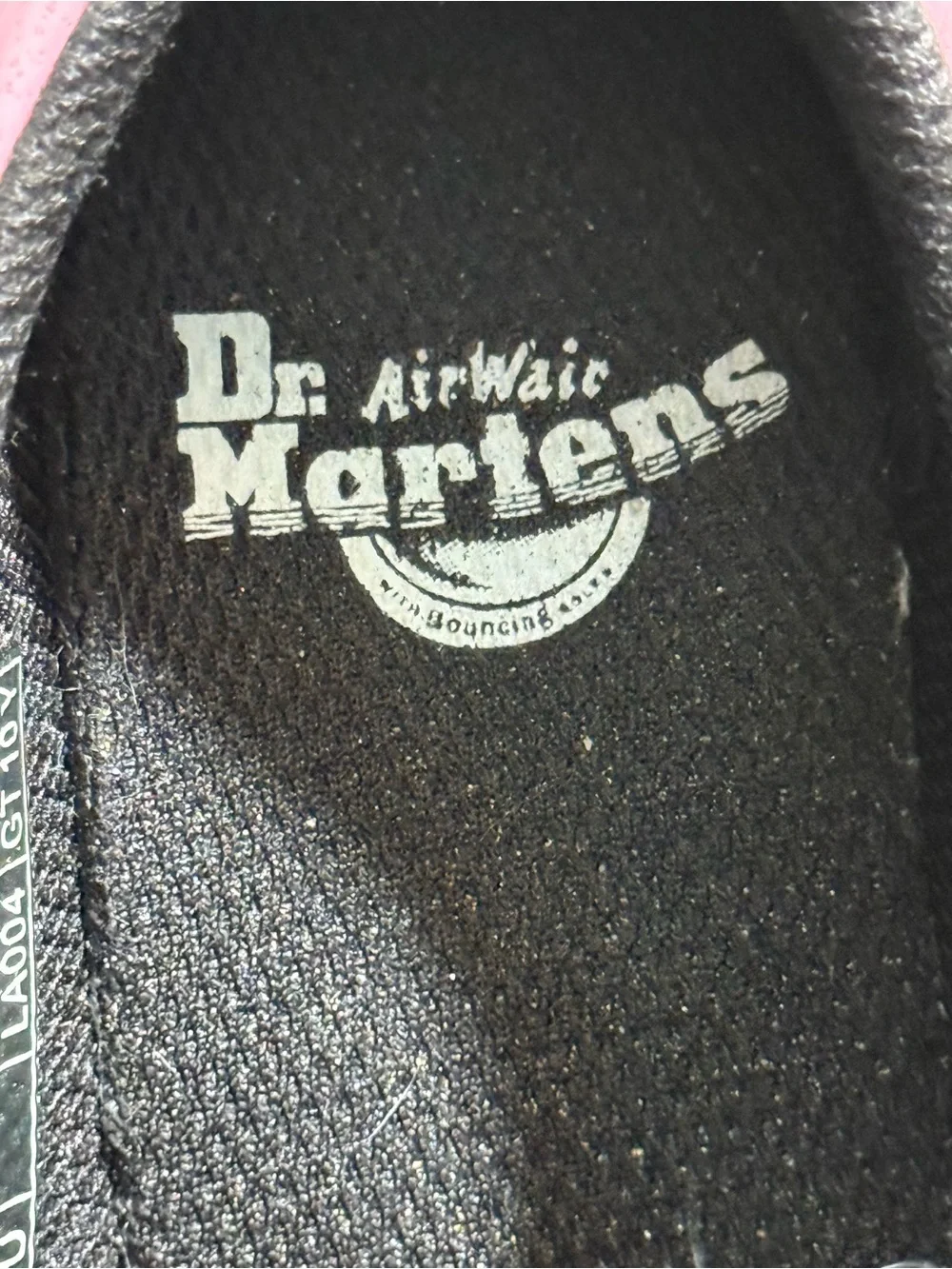 Dr. Martens 8065 Gradient Glitter Mary Jane Shoes in pink Double Buckle